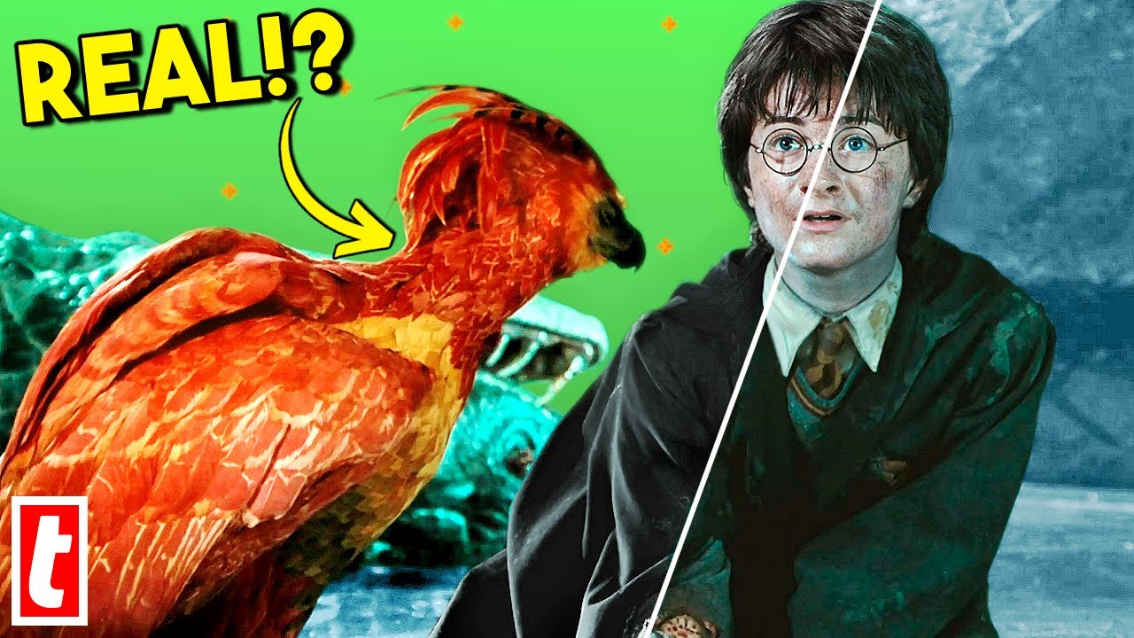 How were the magical creatures and characters created using CGI in the Harry Potter movies?