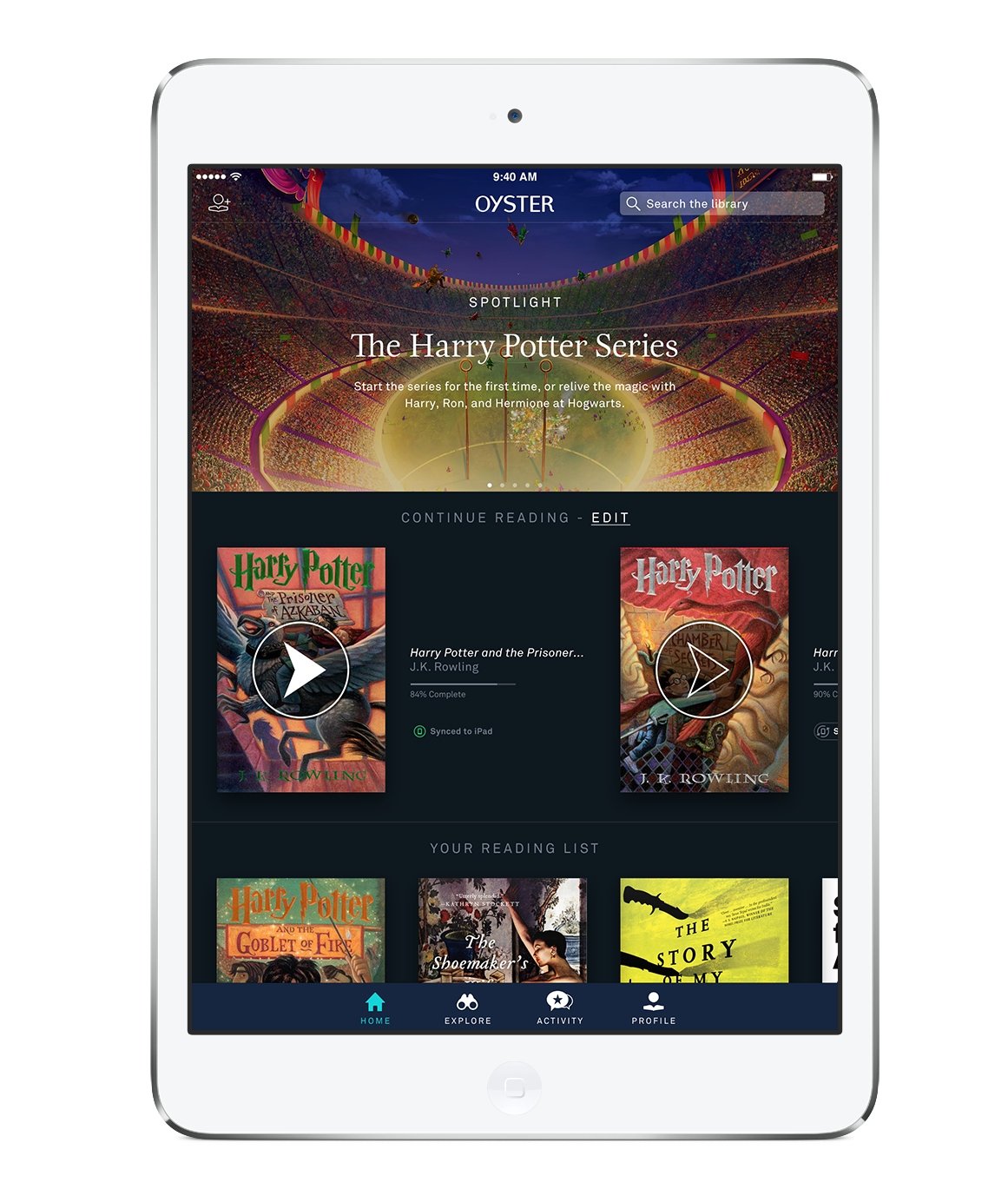 Can I read the Harry Potter books on my Mac device with the MegaReader app? 2