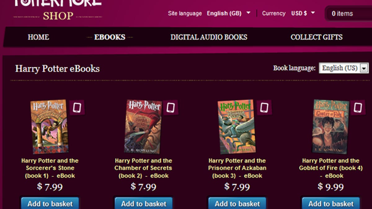 Can I read the Harry Potter books on my Windows device with the Adobe Digital Editions app? 2