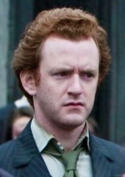 Who played the role of Percy Weasley's father in the Harry Potter films?