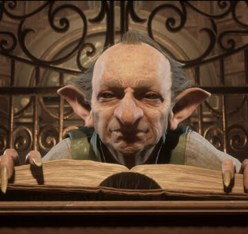 Who is the portrait of the Goblin in charge of the Bookkeeping department? 2