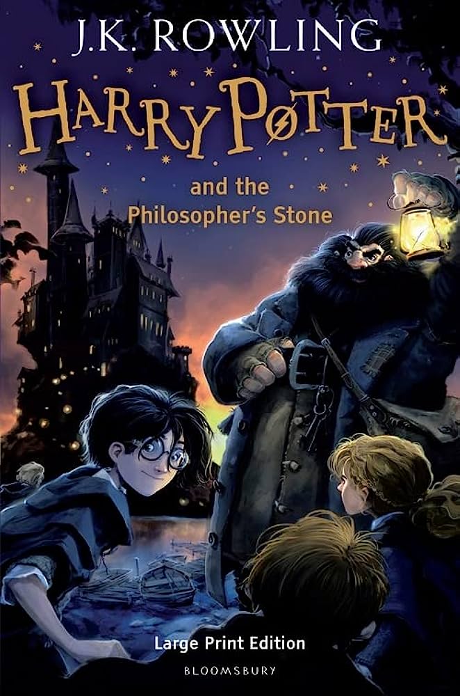 Can I find the Harry Potter books in large print? 2