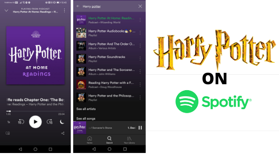 Are the Harry Potter audiobooks available on Spotify? 2