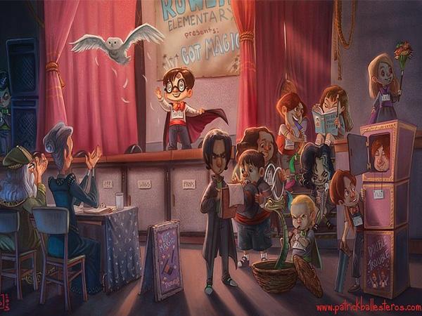 Are there any Harry Potter books with exclusive fan art and fanfiction? 2