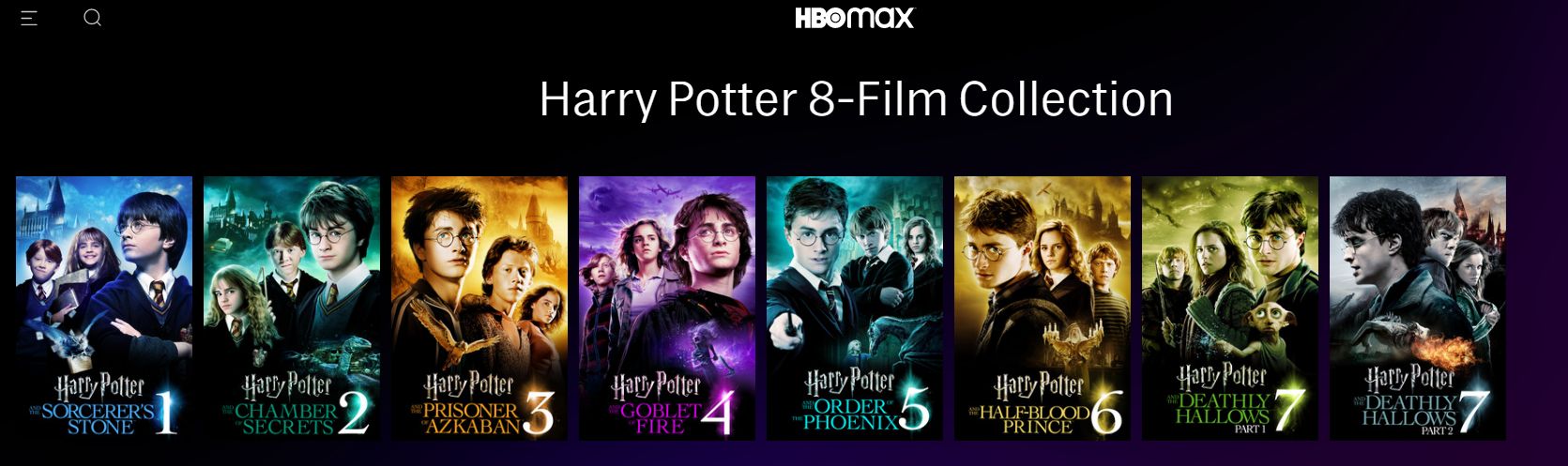 Can I watch the Harry Potter movies on my tablet? 2