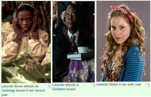 Who portrayed Lavender Brown's mother in the Harry Potter movies?