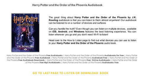 Can I listen to Harry Potter audiobooks on my iOS device? 2