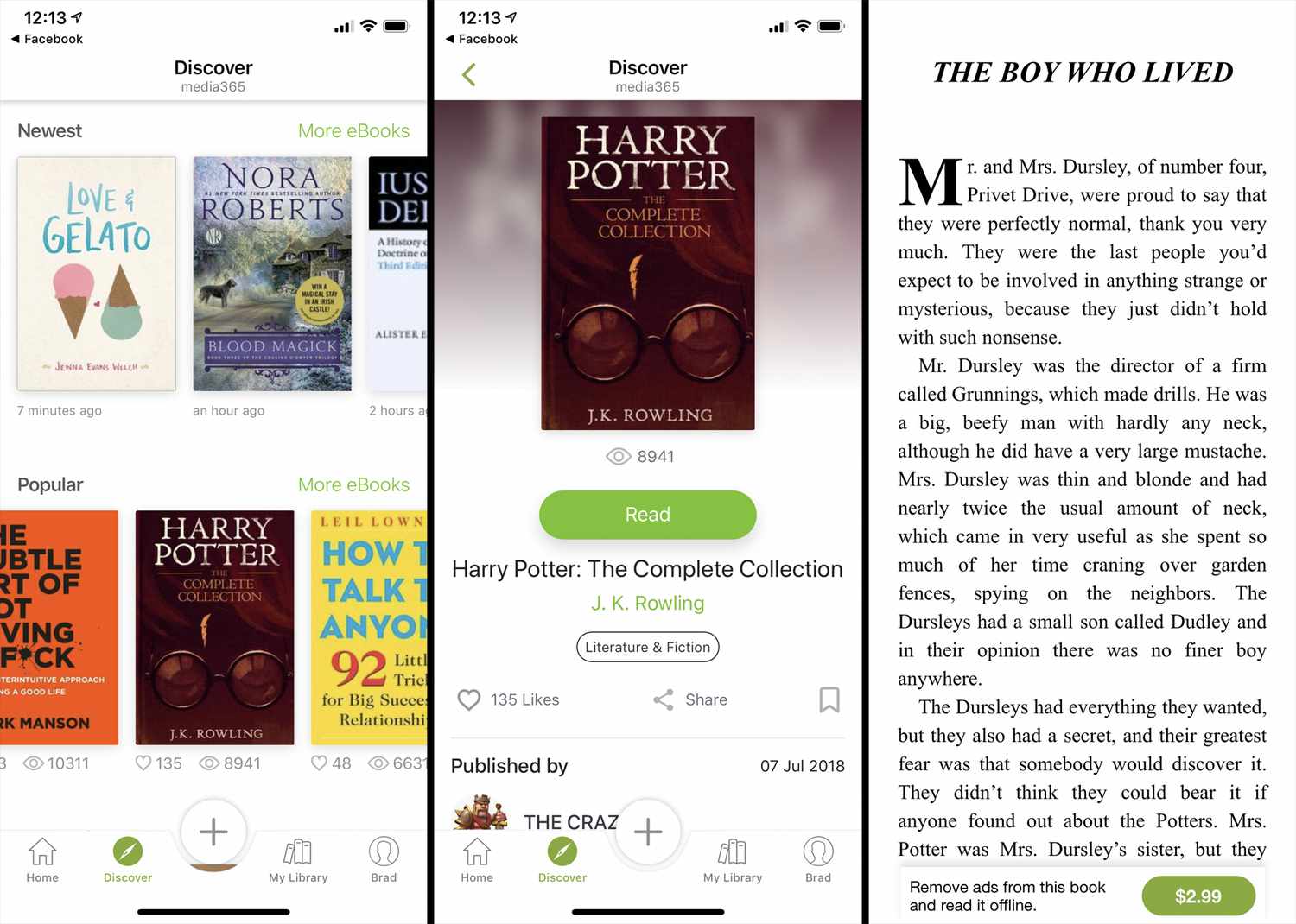 Can I read the Harry Potter books on my Android device with the ReadEra app? 2