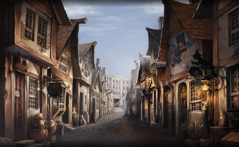 Harry Potter Books: The Enchanting World Of Diagon Alley And Hogsmeade