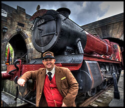 Who played the role of the Hogwarts Express conductor in the Harry Potter films? 2