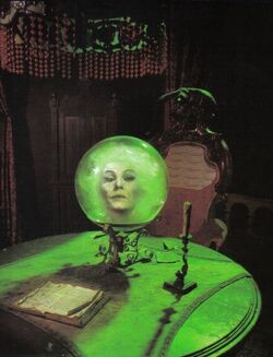 Who is the ghost of the old woman with a crystal ball? 2