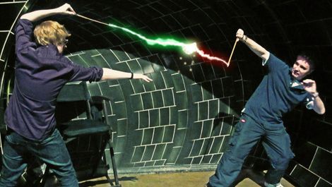 How were the magical spells and wand movements choreographed in the Harry Potter movies? 2