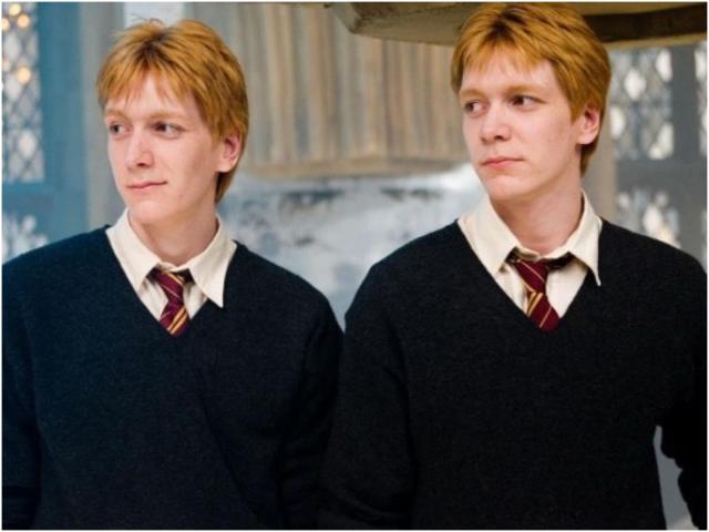 Who portrayed Fred and George Weasley in the Harry Potter movies? 2