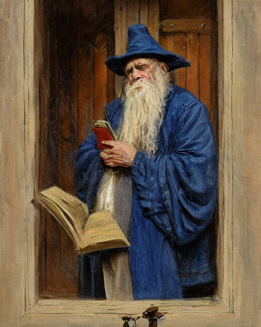 Who is the portrait of a Wizard with a Robe? 2