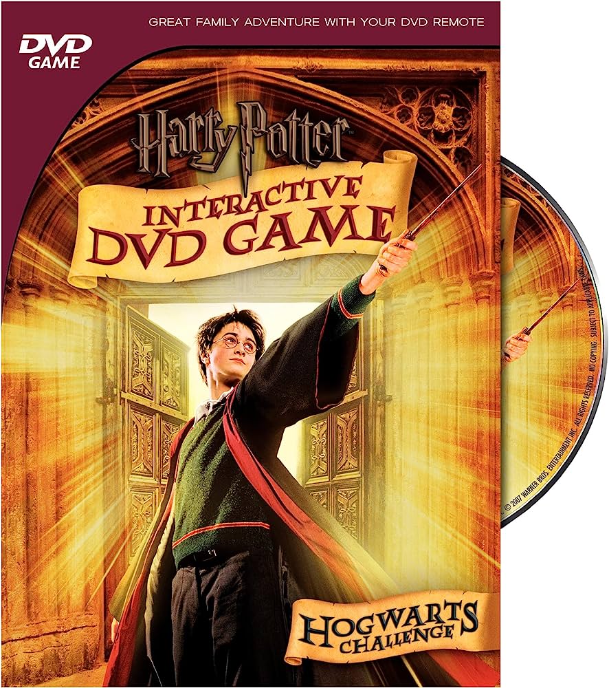 Are there any interactive features on the Harry Potter movie DVDs? 2
