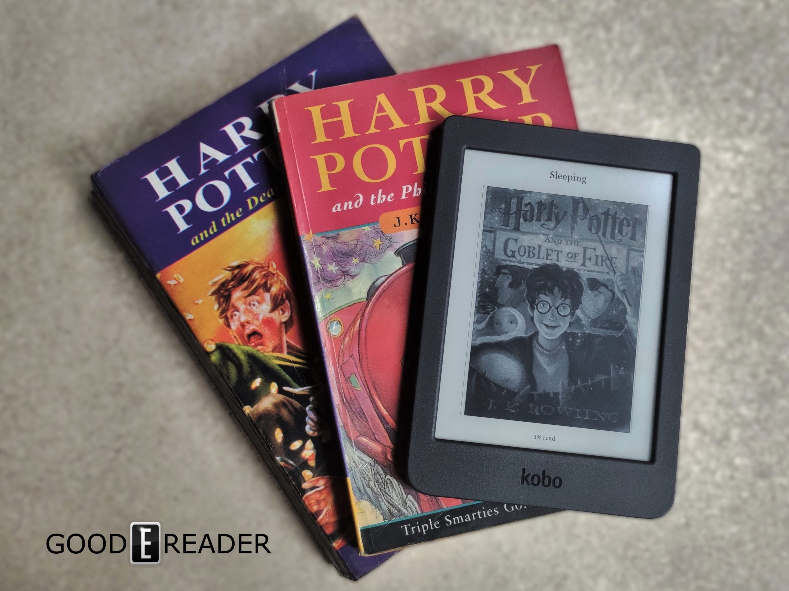 Can I read the Harry Potter books on my e-ink reader with the KyBook Reader app?