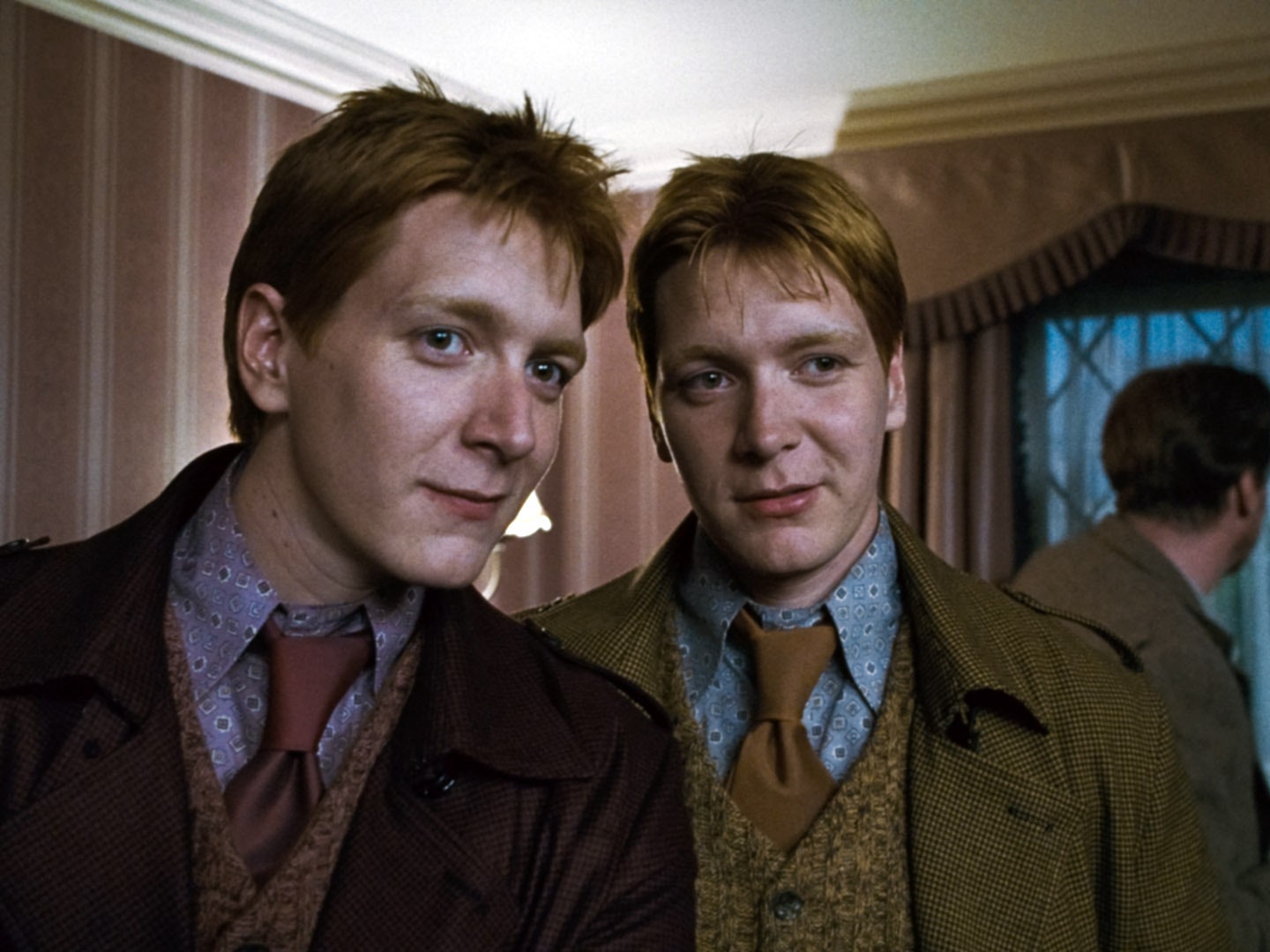 Who played Fred and George Weasley in the Harry Potter franchise? 2