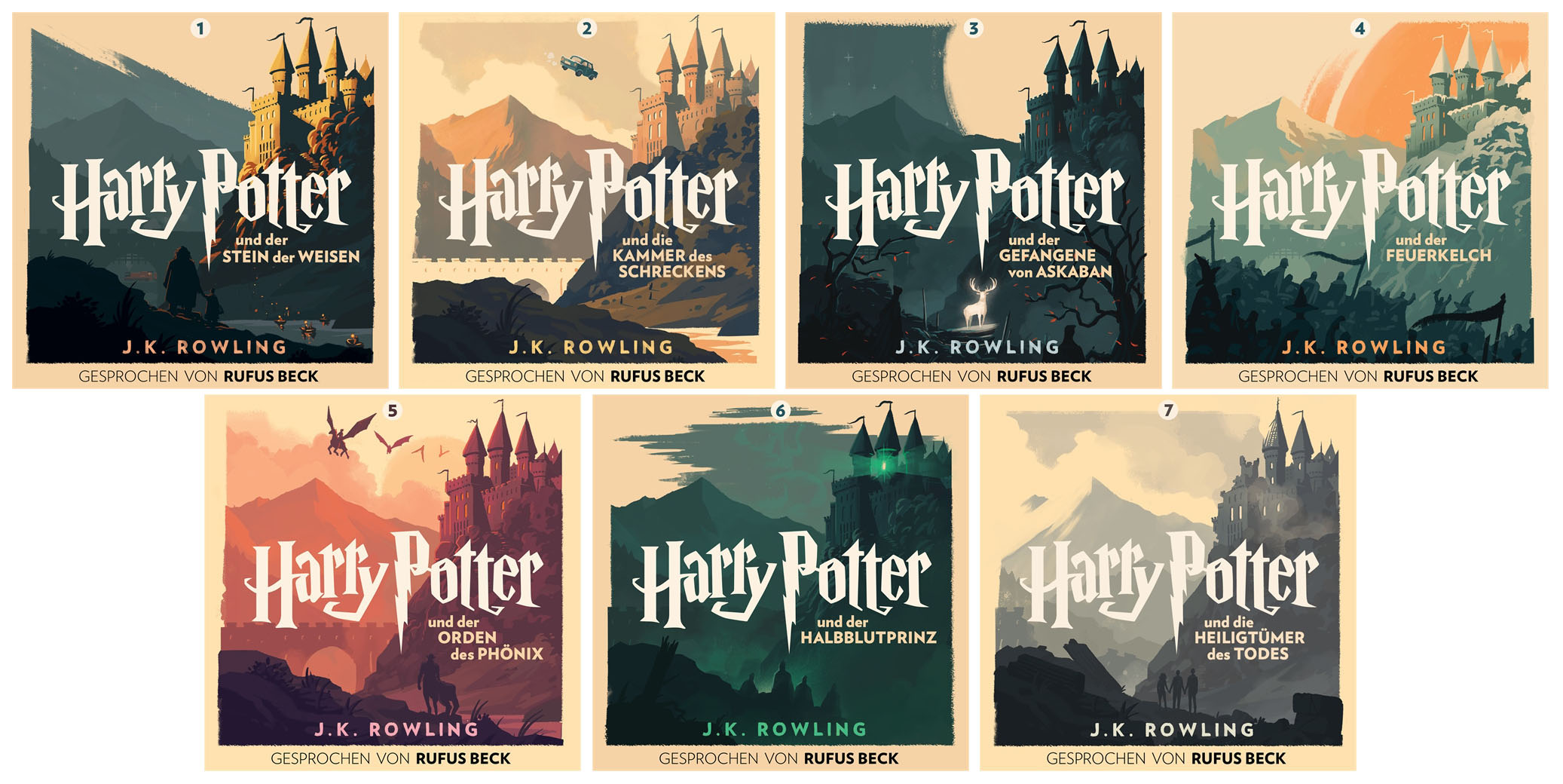 Are there any exclusive lithographs with the Harry Potter audiobooks?