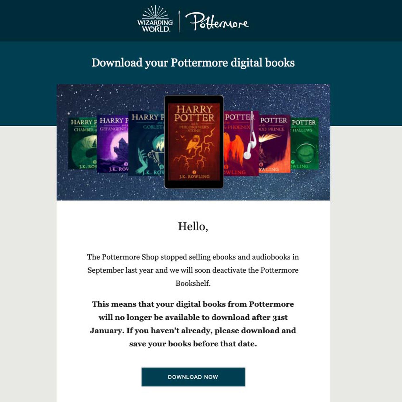 Can I download the Harry Potter books as digital files?