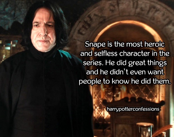 Who is the most selfless character in Harry Potter?